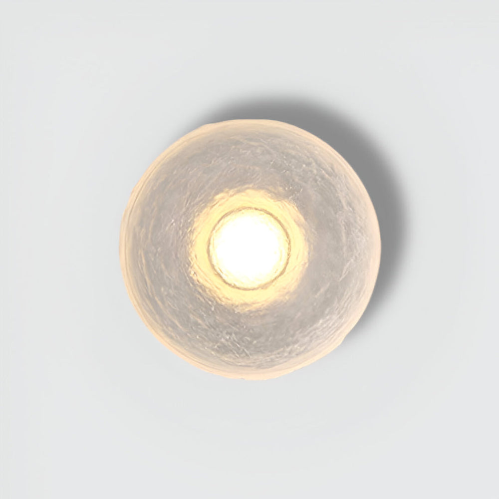Seren Nordic round resin LED wall light, Ø40 cm (15.75")