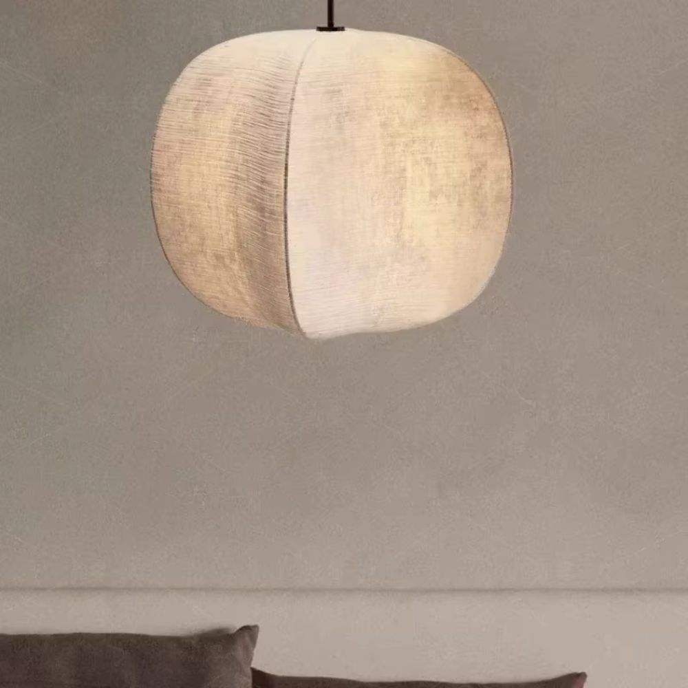 Japandi Fabric Pendant Light
