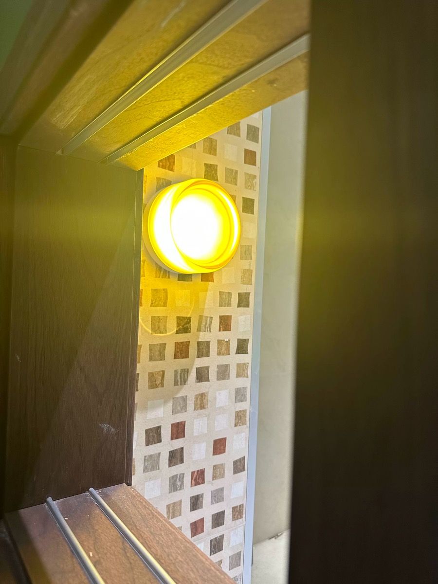 Nordic Luminous Dimple Modern Wall Light real product photo 1
