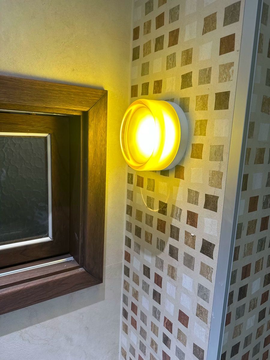 Nordic Luminous Dimple Modern Wall Light real product photo 2