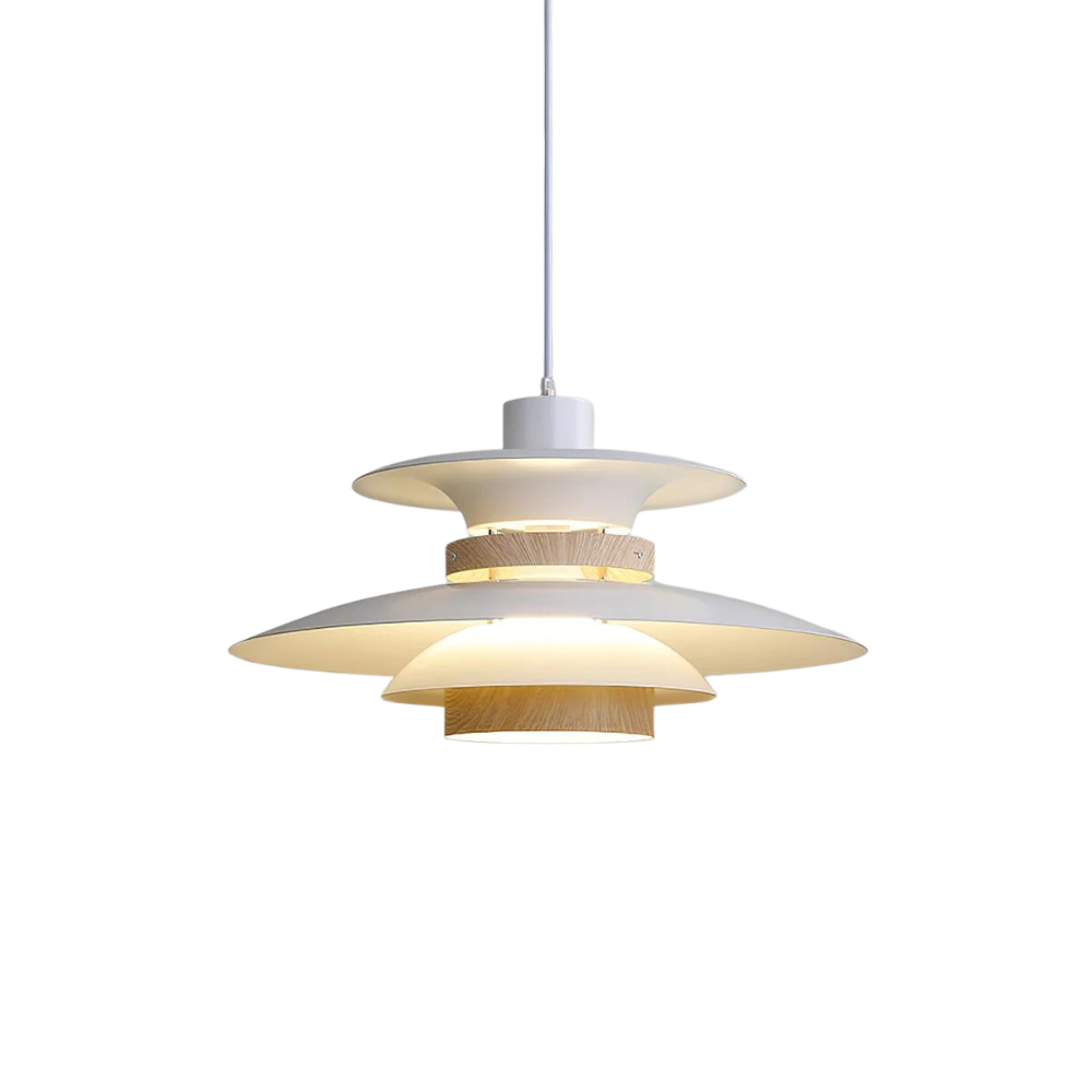 Aurora Japandi LED pendant light in Black, Ø30 cm (11.81")