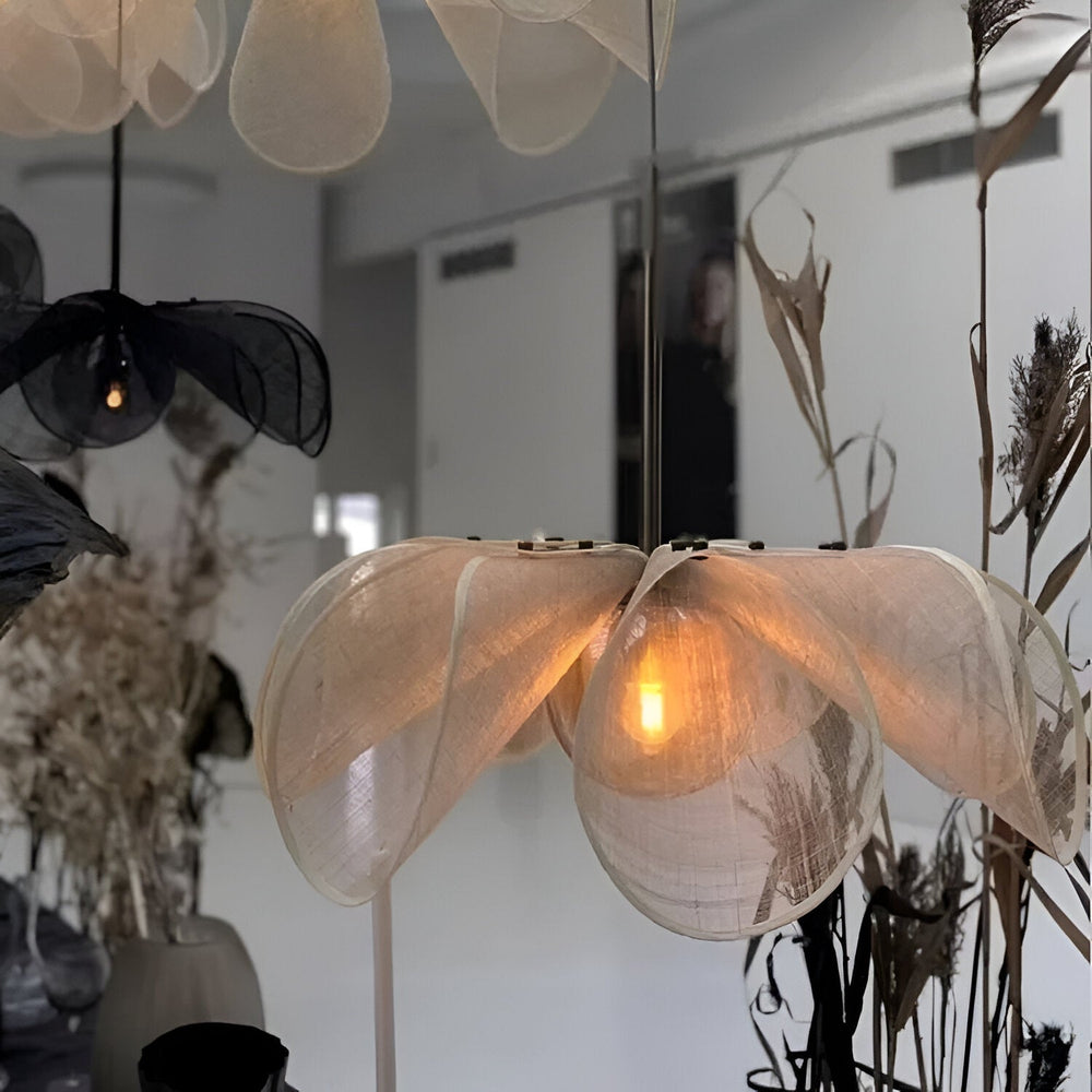 Fleur Nordic fabric flower pendant light