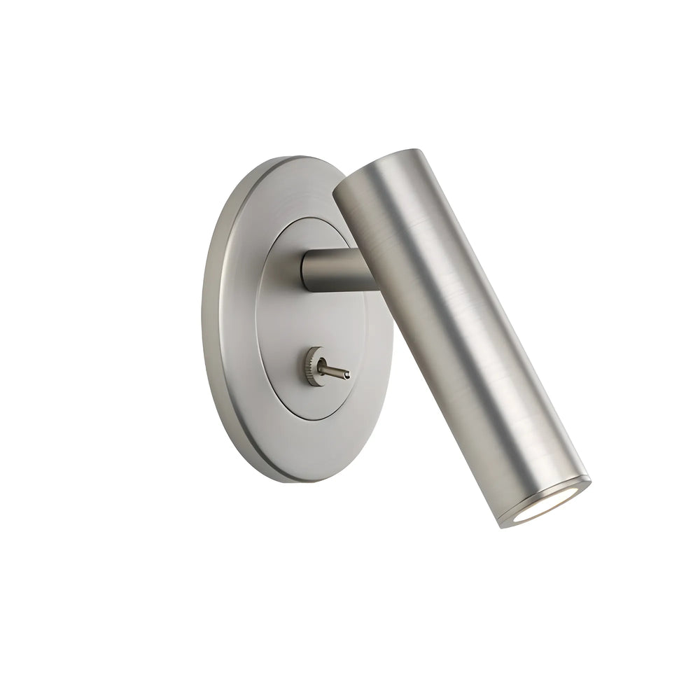 Scottie adjustable aluminium LED reading wall light in chrome finish